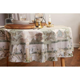 Скатерть Этель Райский сад d=220 +/- 3см  фото 6