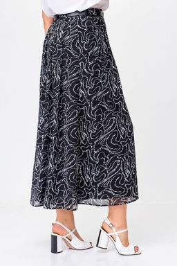 Блуза Swallow 803.2 черный+серебряный узор фото 183