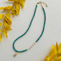 Колье из Бирюзы и Жемчуга