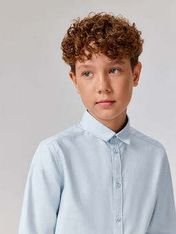 ACOOLA / Сорочка верхняя детская для мальчиков Hoppert голубой