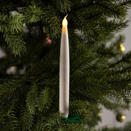 Светодиодные свечи на прищепках 19 см, 6 штук, батарейки АААх1 (не в комплекте), пульт ДУ, свечение тёплое белое