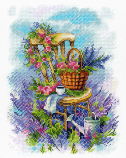 Набор для вышивания М.П.Студия А-061 Лавандовый завтрак 20 х 16 см