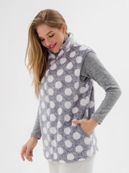 Жилет женский из ультрасофта Горох - Амадэль фото 3