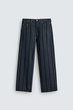 RELAXED FIT STRIPED JEANS - Zara фото 6