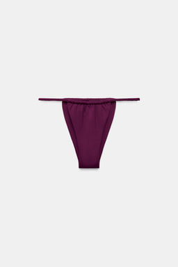 BRAGUITA BIKINI CORTINILLA TRENZAS / Berenjena - Zara фото 7