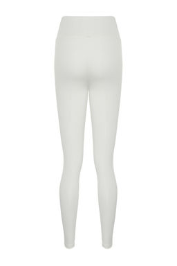 Kaymak Beyaz? Genis Bel Lastikli Ekstra Toparlay?c? Tam Boy Orme Spor Tayt TWOAW21TA0029