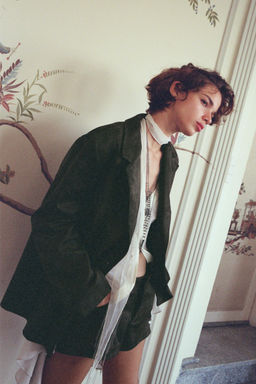 FAUX SUEDE BLAZER - Zara фото 3