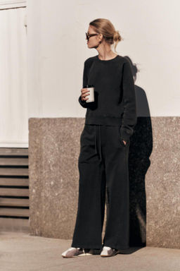 FADED WIDE-LEG TROUSERS