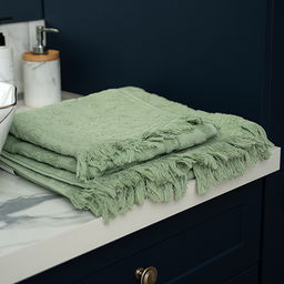 Набор махровых полотенец VERSAL 2 шт. (50х90 - 1 шт., 70х140 - 1шт.), 100% хлопок, 450 гр./кв.м. Сирень - Традиция фото 32