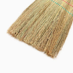 Веник узбекский из сорго 3-х прошивной 3-х лучевой, 87-96 см, ручная работа