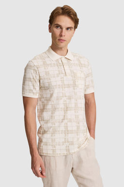 Erkek A__k Haki Regular Fit Polo Yaka Ti__rt