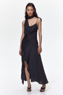 Vestido de sat?n con fular - H&m фото 6