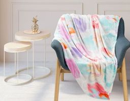 Покрывало-плед Акварель фланель-микрофибра 150*200 см.