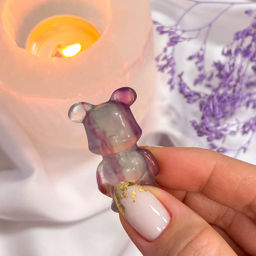 Фигурка Мишка "Bearbrick" из Флюорита