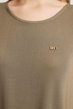 Kad_n Haki Bisiklet Yaka Basic Ti__rt - U.s. polo assn фото 6