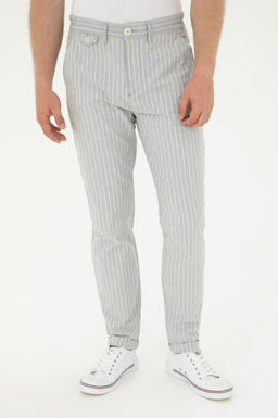 Мужские голубые брюки из плотной ткани Неожиданная скидка в корзине - U.s. polo assn фото 3