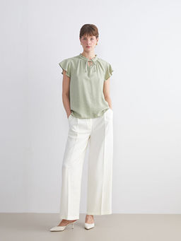 Ba?lamal? Yaka Dokulu Bluz