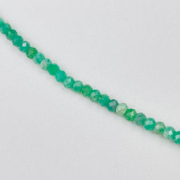 Колье из зеленого Берилла и Жемчуга "градиент"