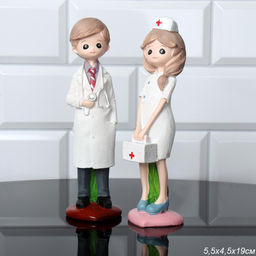 Фигурка Врачи 2 штуки набор / K295 /уп 72/