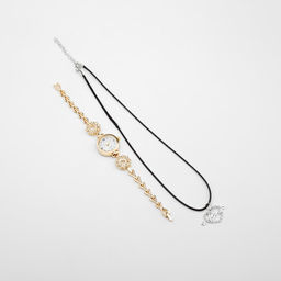 Женский подарочный набор Наен 2 в 1: наручные кварцевые часы, браслет, d=2.5 см - Simaland фото 2