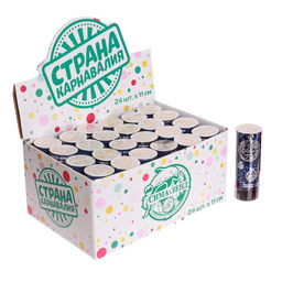 Цена за 24 шт. Хлопушка пружинная С Новым годом, 11 см, конфетти + фольга серпантин - Страна карнавалия фото 3