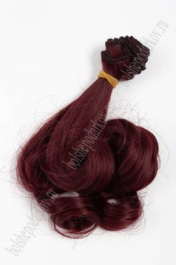 Фурнитура "Трессы для кукол Premium" 18 см; 25 гр (SF-2855) кудри №35