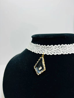 Чокер PW0630 белый - Mini maxi фото 4