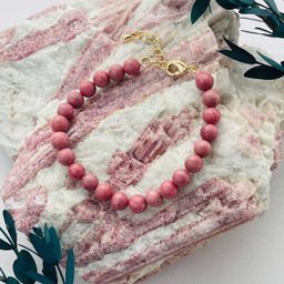 Браслет из Родонита 17 см +