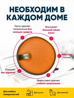 Спонж для мытья посуды Sparkle (Зеленое яблоко) - Wai ora фото 12