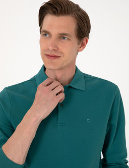 Z_mr_t Slim Fit K_vr_lmaz Polo Yaka Basic Pike Sweatshirt