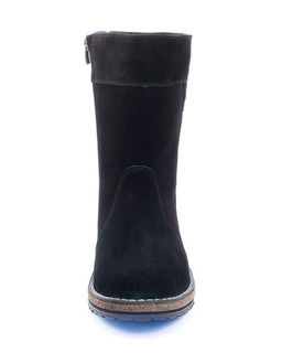 Полусапоги женские на войлочной подошве., Замша, овчина, войлок, лепесток