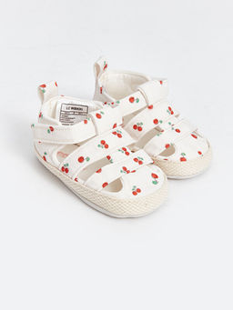 Kiraz Desenli K?z Bebek Sandalet