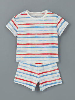 ?izgili ?ortlu Erkek Bebek ?ortlu Pijama Tak?m