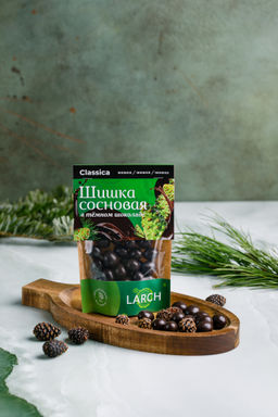Шишка сосновая ТЕМНАЯ КЛАССИКА / 60 г / дой-пак / LARCH