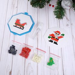 Аквапиксели Дед Мороз и сани, 200 деталей - Школа талантов фото 2