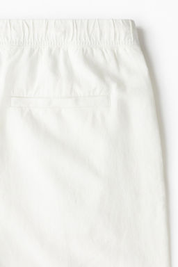 Pantal?n corto en mezcla de lino Relaxed Fit - H&m фото 4