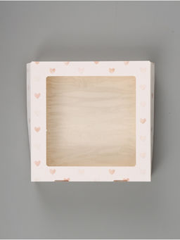 Цена за 5 шт. Коробка подарочная складная «Сердце», 20×20×4 см, с окном