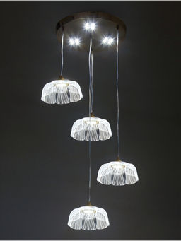 Люстра потолочный BayerLux Tanja, 28 Вт, LEd, 4000-6000К, золото, 63×41×42 см