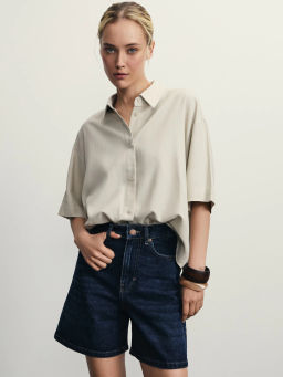 Джинсовые шорты А-силуэта / Zarina