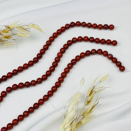 Бусины из красной Яшмы (45 бусин) 38 см