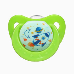 Пустышка ортодонтическая, с колпачком и держателем, от 0 мес.