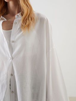 G?mlek Yaka Kad?n Plaj Elbisesi