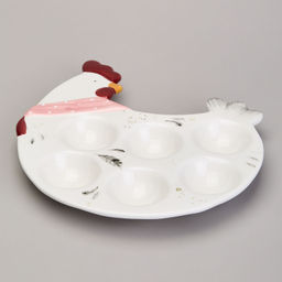 БЛЮДО НА 6 ЯИЦ LEFARD FUNNY HENS В ФОРМЕ КУРОЧКИ 24,3*22*3 СМ (КОР=24ШТ.) фото 4