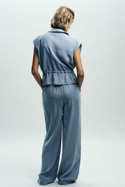 SOFT-TOUCH WIDE-LEG TROUSERS - Zara фото 11