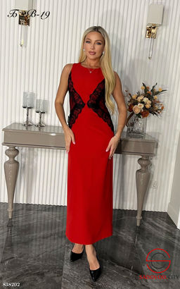 Платье женское с гипюром