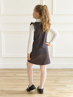 Платье детское сарафан темносерый