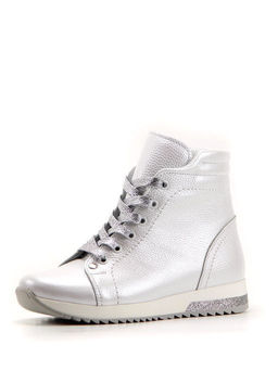 Ботинки EDART 316.omega2 silver.white./шерсть