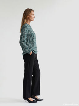 Bisiklet Yaka Desenli Bluz