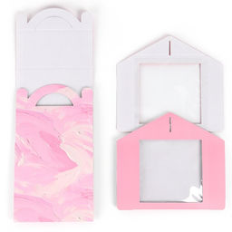 Цена за 5 шт. Коробка кондитерская с окном, сундук, «Нежные краски», 20×20×20 см