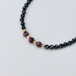 Браслет из Шпинели и Граната (Пироп) 18,5 см +